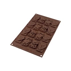 Stampo in silicone Choco Tags in love di Silikomart