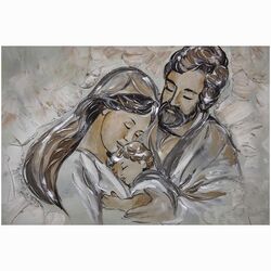 quadro_capezzale_sacrafamiglia_materico_3d_hunyko_madeinitaly_emmanueleregali_bombonieraperfetta