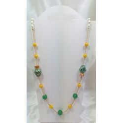 Collana Jebel argento e ceramica di Caltagirone
