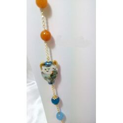 Collana Jebel argento e ceramica di Caltagirone @emmanueleregali @bombonieraperfetta