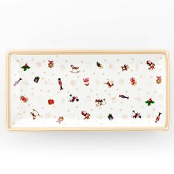 700725215-Vassoio rettangolare Xmas cm. 36x18-Weissestal-emmanueleregali-bombonieraperfetta