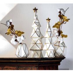 H208100026-Cubismo-Albero in ceramica cm. 40-Rituali Domestici-emmanueleregali-bombonieraperfetta