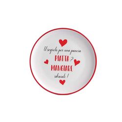 Piatto Dolce in ceramica-Love Tiffani-emmanueleregali-bombonieraperfetta