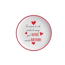 Piatto Dolce in ceramica-Love Tiffani-emmanueleregali-bombonieraperfetta