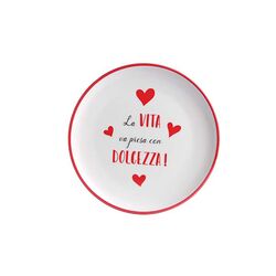 Piatto Dolce in ceramica-Love Tiffani-emmanueleregali-bombonieraperfetta