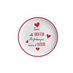 Piatto Dolce in ceramica-Love Tiffani-emmanueleregali-bombonieraperfetta