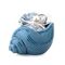 26895-Ciotola conchiglia porcellana blu con sacchetto - Hervit-emmanueleregali-bombonieraperfetta