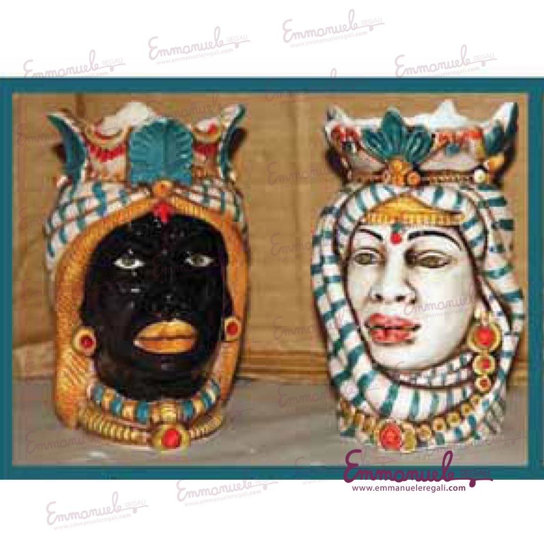 teste_di_moro_modello_africano_stoffa_h13cm_ceramica_le_ceramiche_di_nonna_rosa_emmanueleregali_bombonieraperfetta