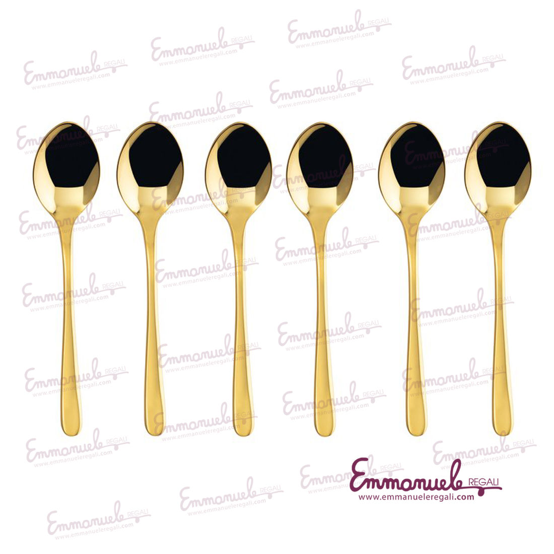 Set 6 cucchiaini moka Taste - gold- Sambonet