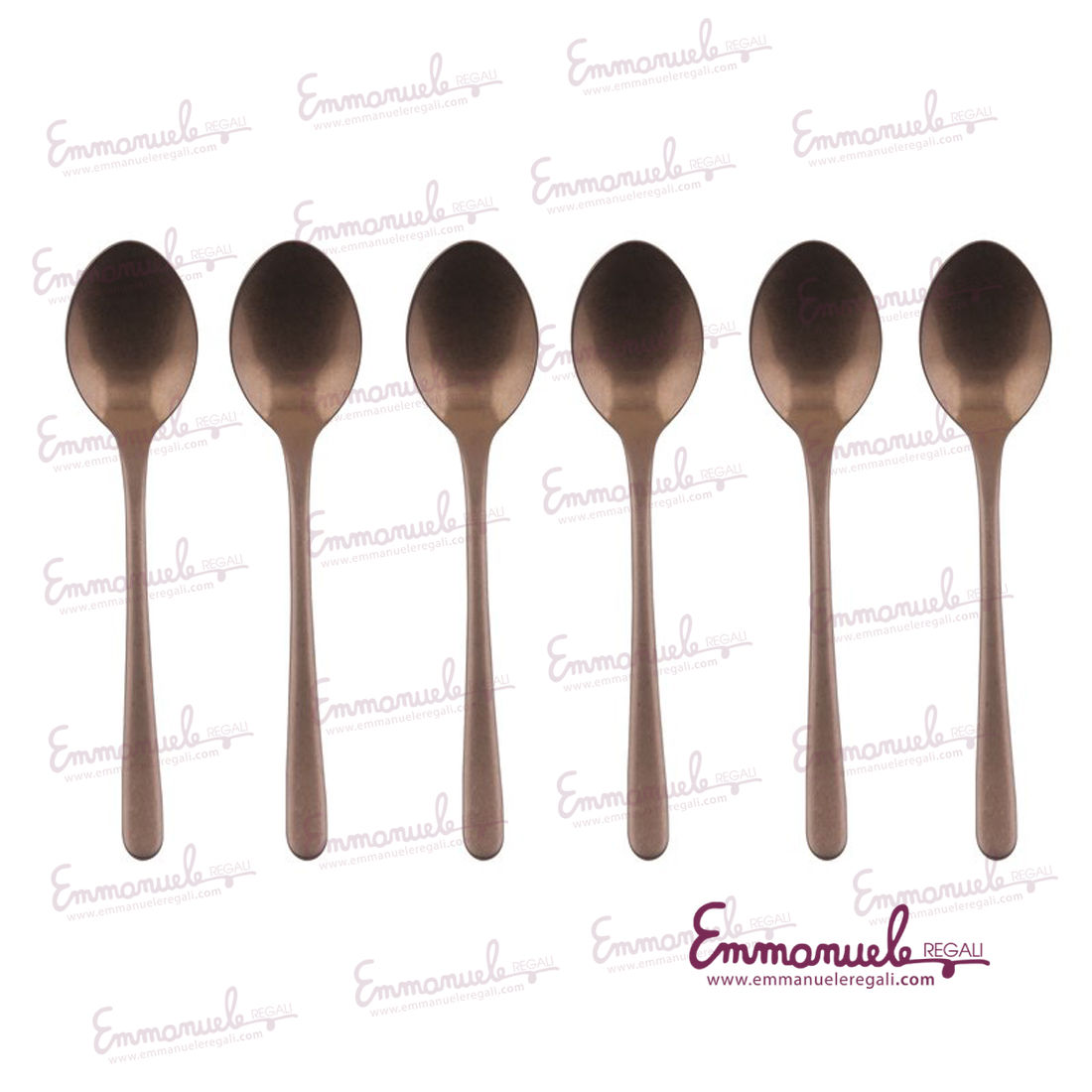 Set 6 cucchiaini moka Taste - rame - Sambonet