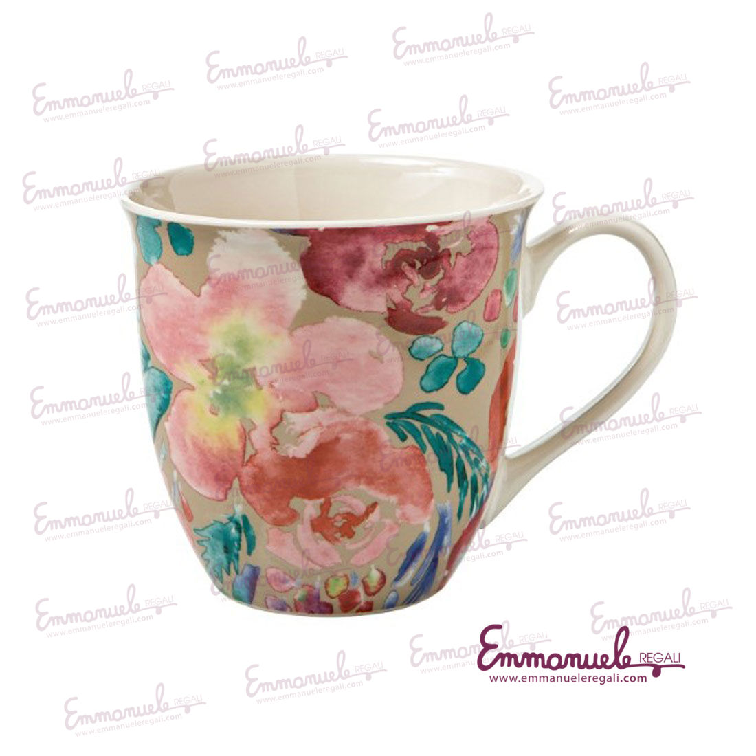 Big Mug Paradise colori ass. Bone china - Brandani-emmanueleregali-bombonieraperfetta
