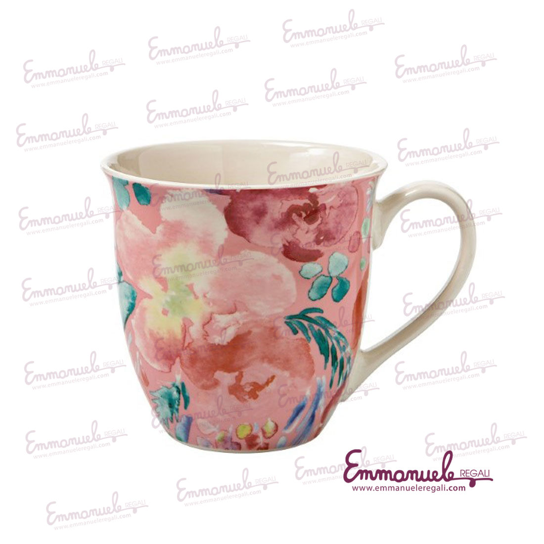 Big Mug Paradise colori ass. Bone china - Brandani-emmanueleregali-bombonieraperfetta