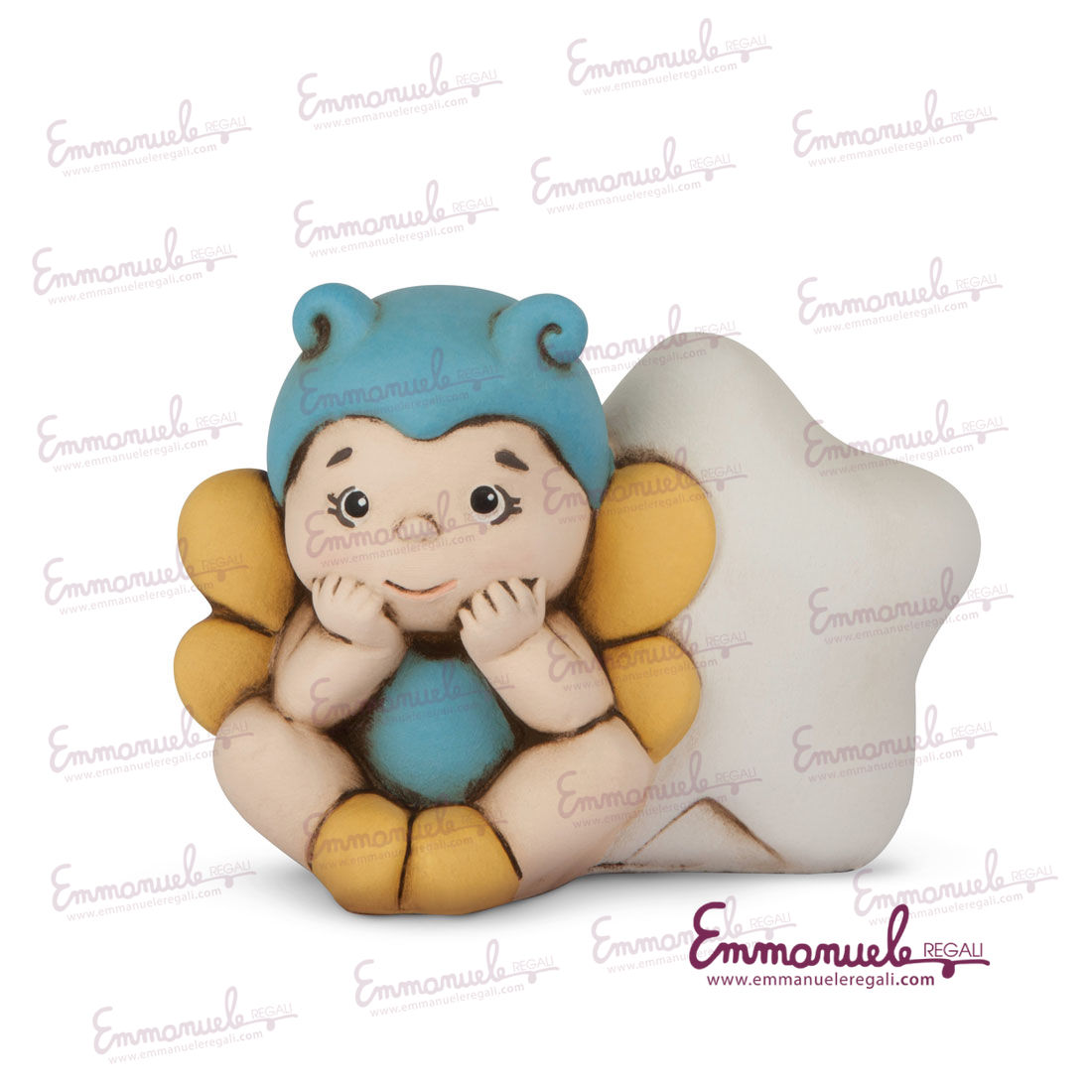 TN15FA-3-Led Teneroni assortiti in ceramica - Egan-emmanueleregali-bombonieraperfetta