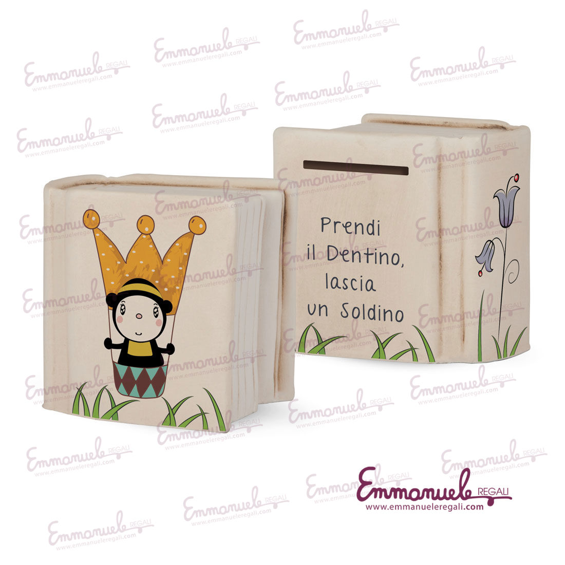 TN36LB-2-Salvadanaio Teneroni assortiti in ceramica - Egan-emmanueleregali-bombonieraperfetta