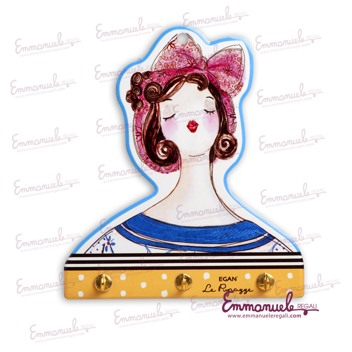 214034-Set Appendino giallo più 2 Canovacci Le Pupazze-Egan-emmanueleregali-bombonieraperfetta