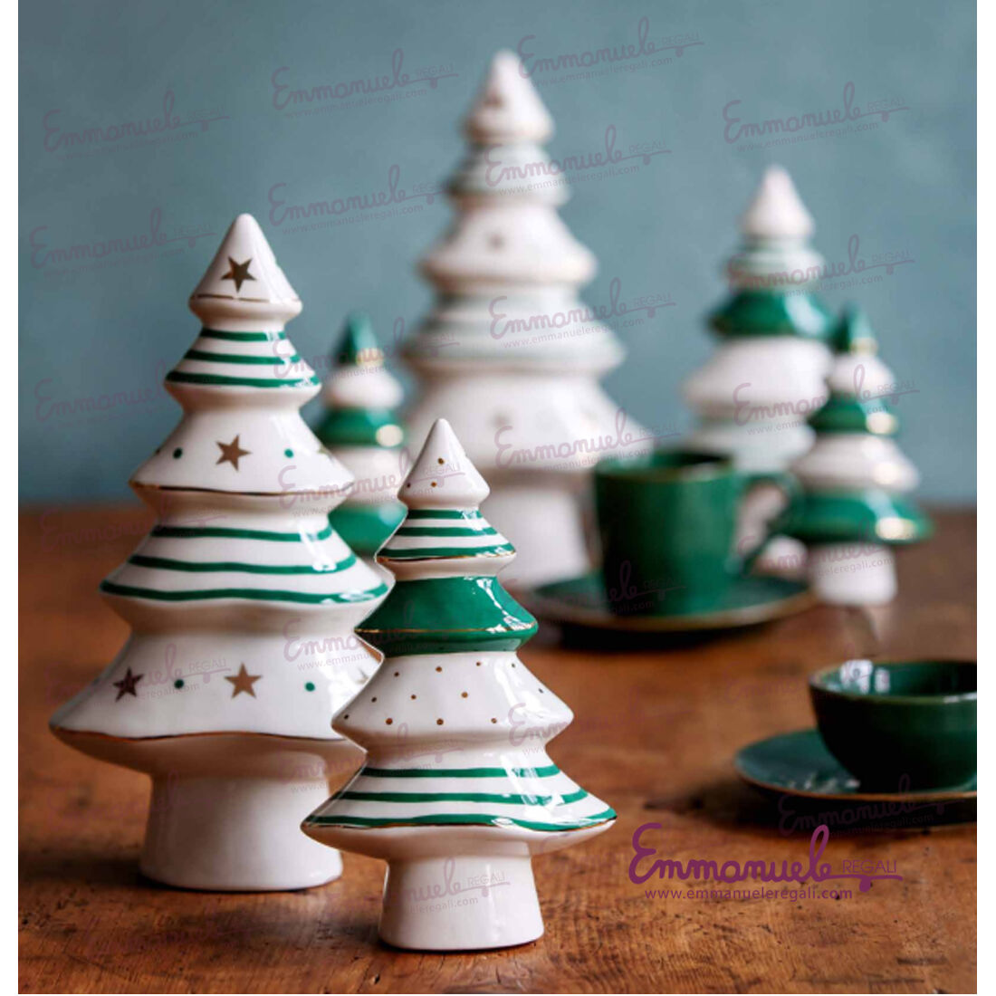 H228500002-Se Fossi un Pino-Albero in ceramica cm. 16-Rituali Domestici-emmanueleregali-bombonieraperfetta