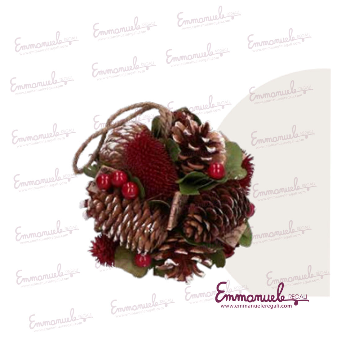 H229600005-Nel Bosco Palla da appendere cm. 12-Rituali Domestici-emmanueleregali-bombonieraperfetta