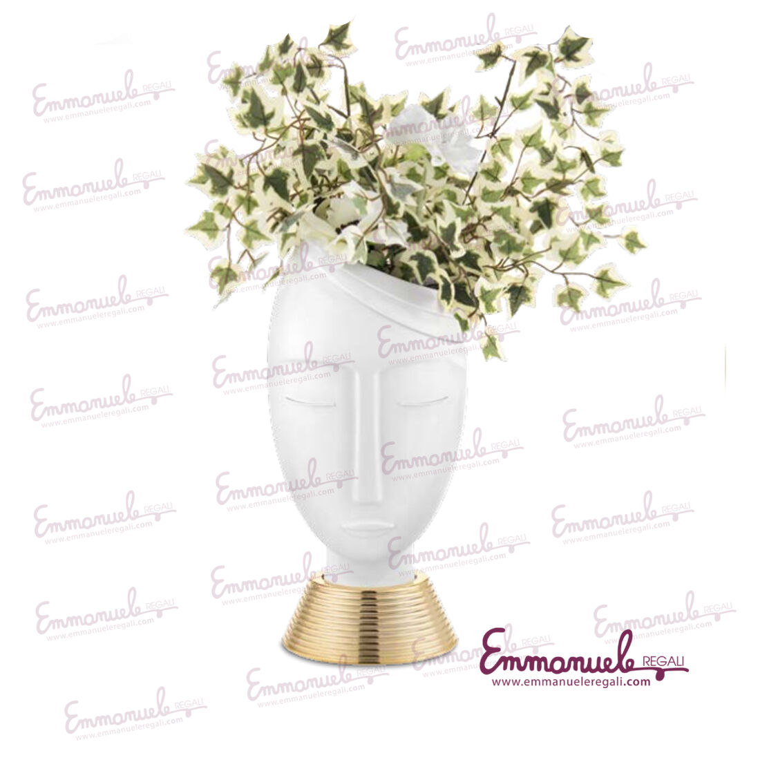 ME2240-Vaso Testa Uomo h. 32 - Bongelli Preziosi-emmanueleregali-bombonieraperfetta