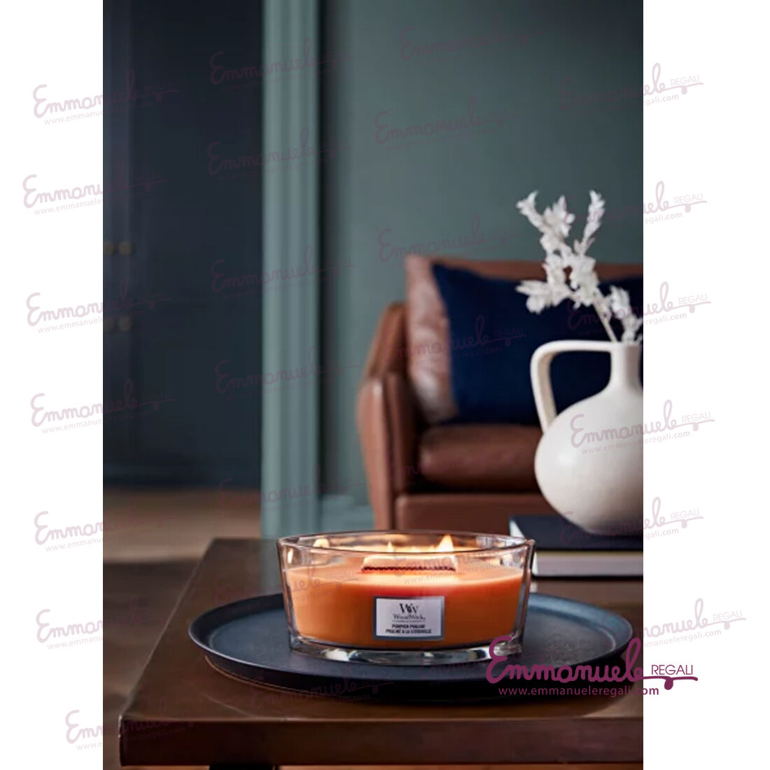 1720902E-Candela Ellipse Pumpkin Praline-Yankee Candle-emmanueleregali-bombonieraperfetta