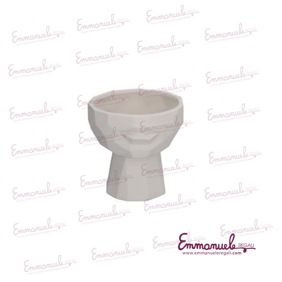 H226900004-Testa Quadra Vaso Decorativo Medio-Rituali Domestici-emmanueleregali-bombonieraperfetta