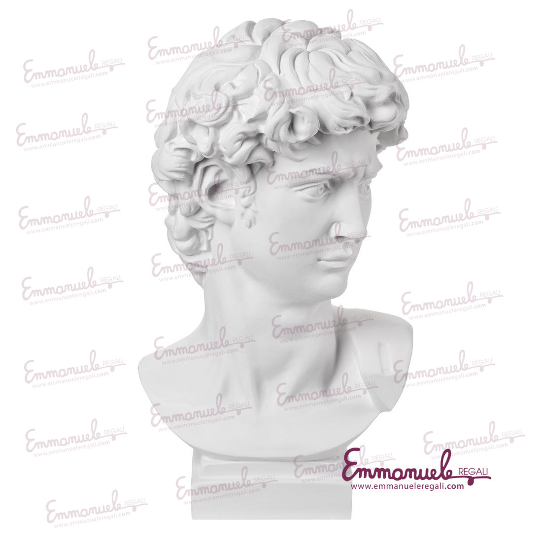 ME1961-2-Testa David bianca h. 32 - Bongelli Preziosi-emmanueleregali-bombonieraperfetta